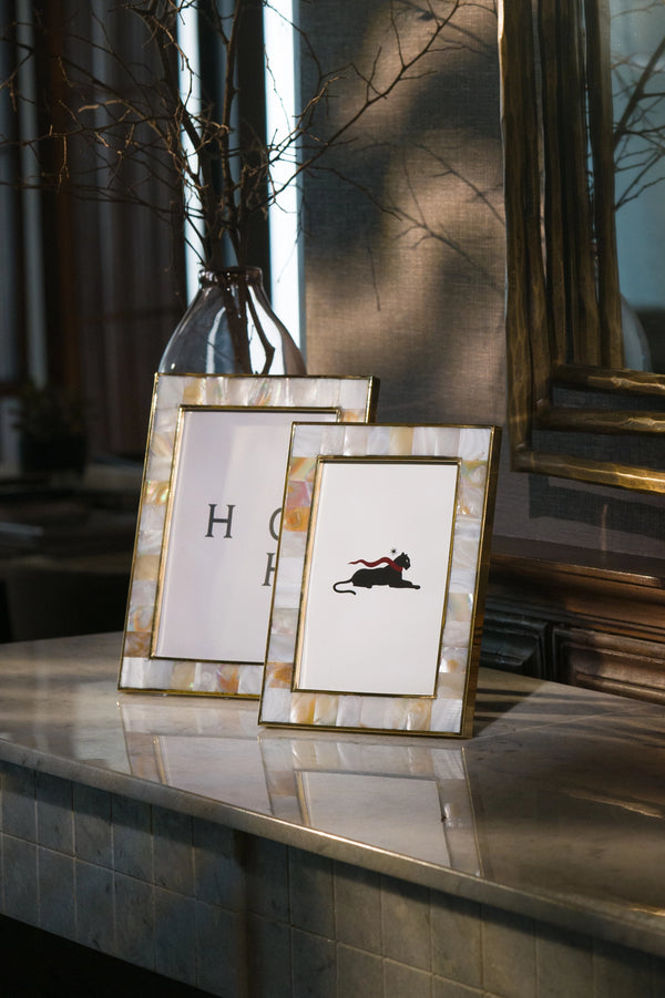 Gilded Oyster Photo Frame