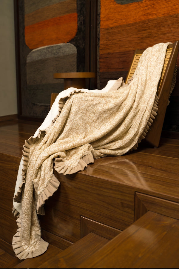 Frilled Meadow Throw