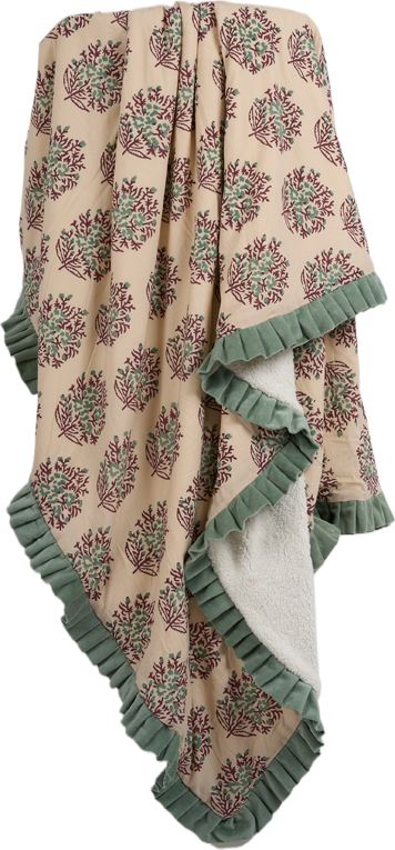 Celadon Dusk Throw — detail view