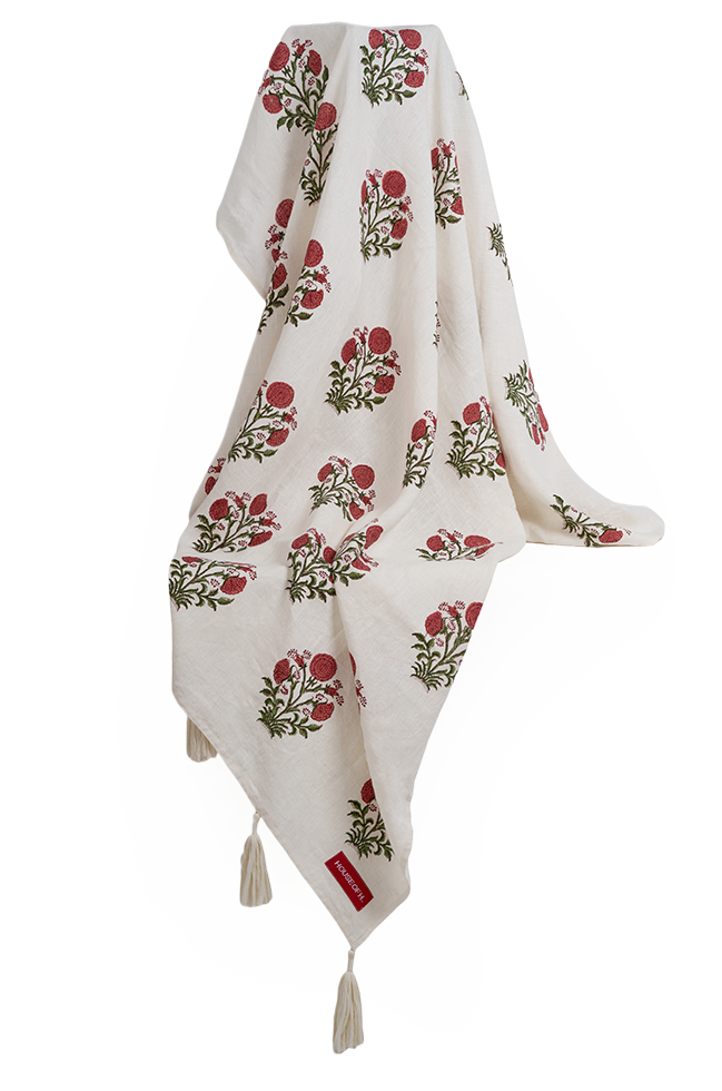 Trinity Fleur Throw — detail view
