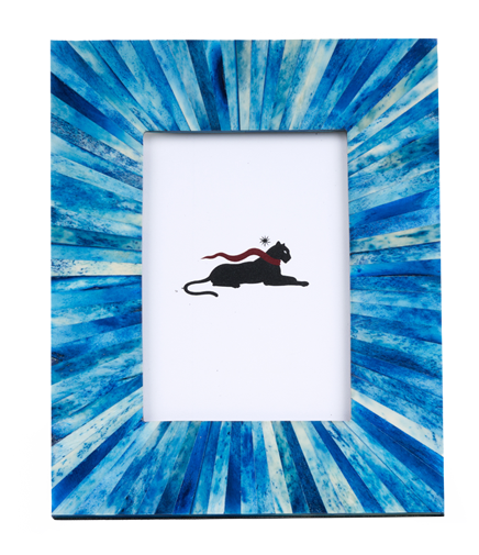 Radiant Indigo Photo Frame — detail view