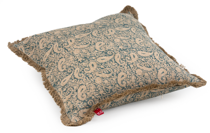 Paisley Mist Cushion — detail view