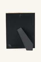 Rear view of the Mother of Pearl inlay photo frame with stand.