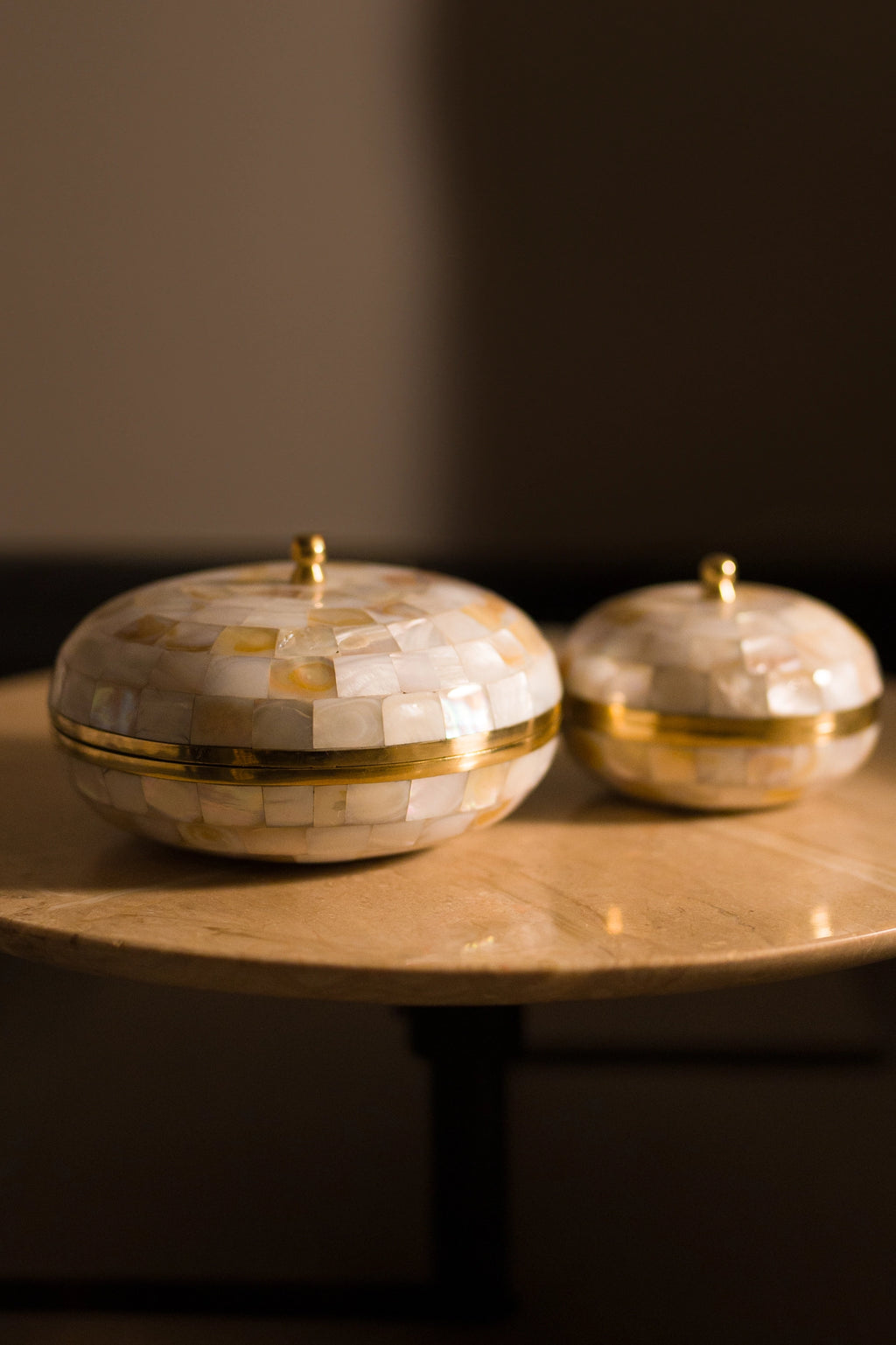 Golden Goblet Round Box