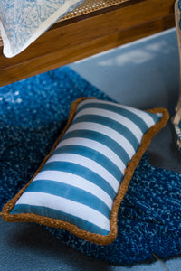 Blue Unfurl Cushion