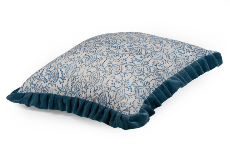 Coral Fountain Cushion — detail view