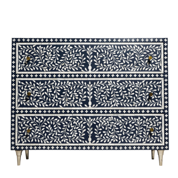 Bone Inlay Chest of Drawers - "PALACE" Collection
