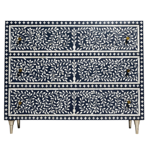 Bone Inlay Chest of Drawers - "PALACE" Collection
