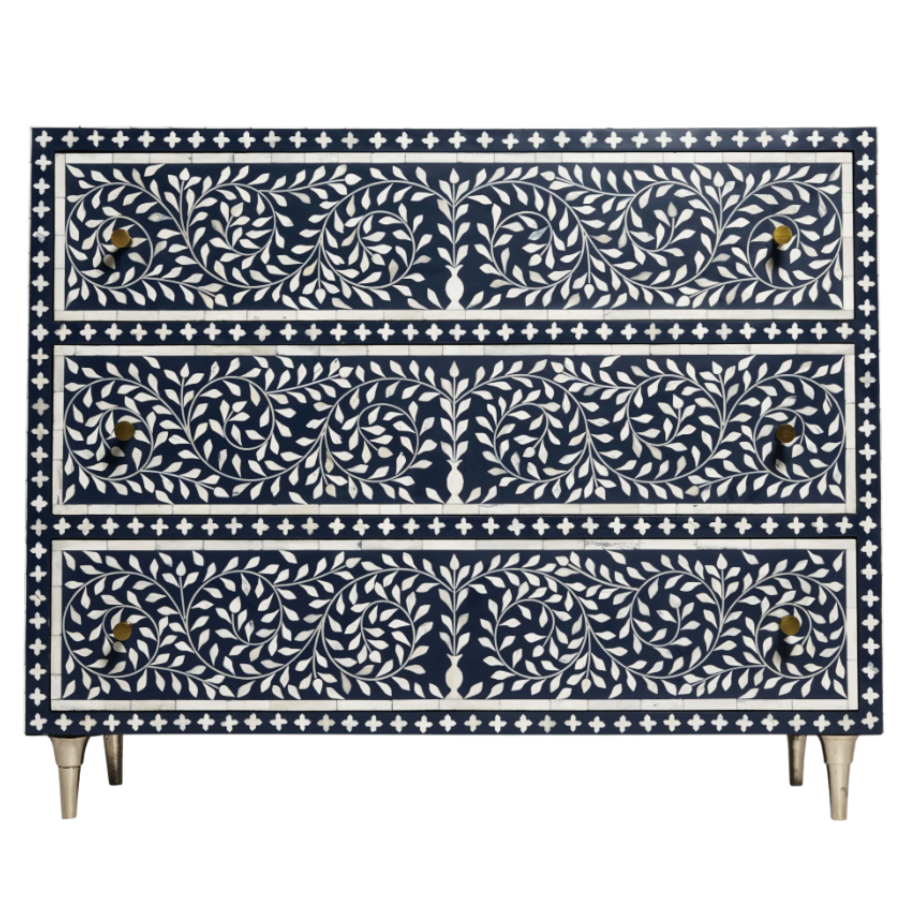 Bone Inlay Chest of Drawers - "PALACE" Collection