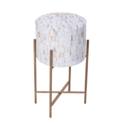 Mother of Pearl Side Table – Mosaic Pattern