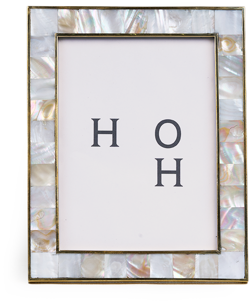 Gilded Oyster Photo frame — detail view