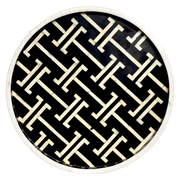 Bone Inlay Round Tray – Chain link Pattern