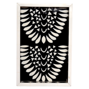 Bone Inlay Rectangle Tray – Fan Motif