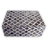 Bone Inlay Decorative Storage Box – Lattice Pattern